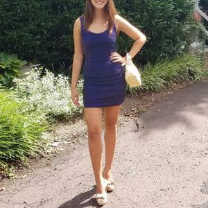 Guess Sleeveless Crochet Lace Cocktail Sheath Dress